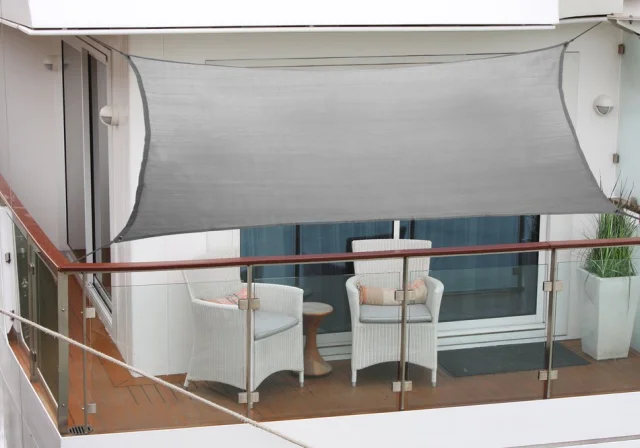 Balkonsonnensegel 270 x 140 cm anthrazit