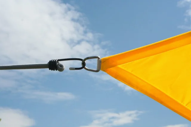 Dreiecksonnensegel 360 cm - Polyester  - sonnengelb