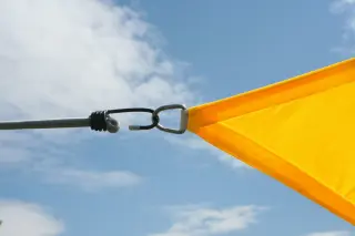 Dreiecksonnensegel 360 cm - Polyester  - sonnengelb