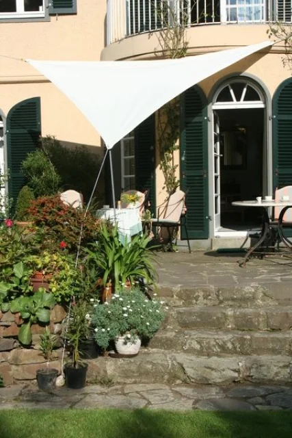 Dreiecksonnensegel 360 cm - Polyester  - sonnengelb