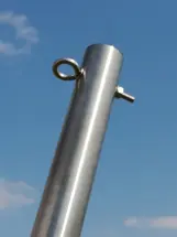Edelstahlmast mit Ringschraube - 320 cm 