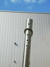 Edelstahlmast verstellbar - 280 cm