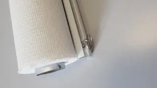 HDPE Sonnenrollo cremeweiß - 100 x 240 cm