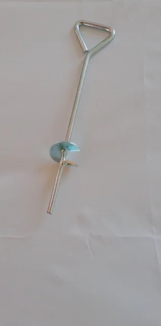 Schraubheringe, 4 Stück - Stahl verzinkt - Länge: 19 cm