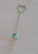 Schraubheringe, 4 Stück - Stahl verzinkt - Länge: 19 cm