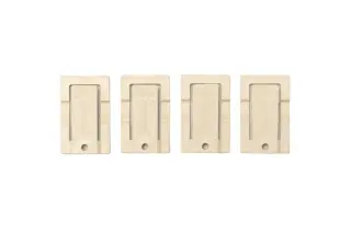 Laufhakenstopper 4x - elfenbein - für alle Sonnensegel in Seilspanntechnik System Peddy Shield