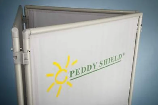 Paravent als mobiler textiler Werbeträger