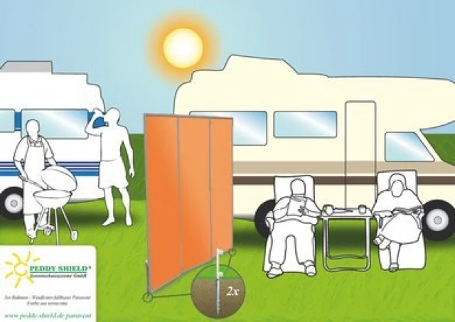Paravent Camping Sichtschutz