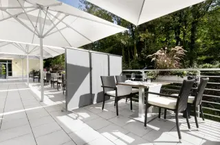 Mobiler Sichtschutz Außengastronomie