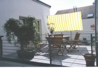 Atrium - Sonnensegel in Innenhöfen