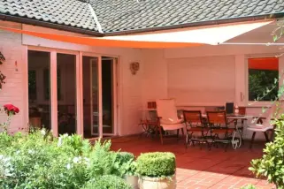 Vierecksonnensegel konkav für Terrasse, Garten und Camping