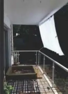 Bausatz Balkon-II  für Balkone mit Handlauf und Decke: Sonnensegel in Seilspanntechnik für Balkon Sonnenschutz