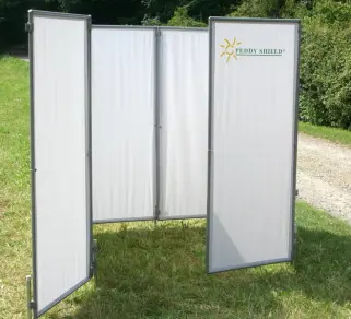 Paravent -Raumteiler und Umkleidekabine für viele Anwendungen