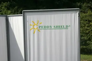 Paravent -Raumteiler und Umkleidekabine für viele Anwendungen