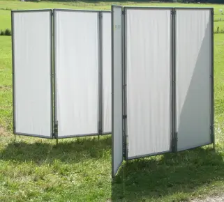 Paravent -Raumteiler und Umkleidekabine für viele Anwendungen