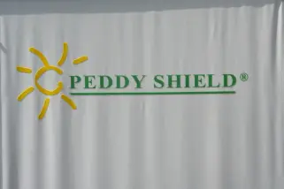 Paravent als mobiler textiler Werbeträger