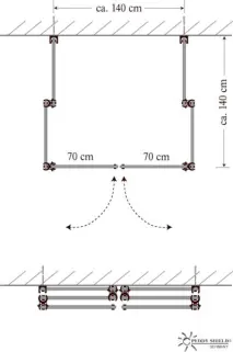 Sichtschutz Paravent als mobile, flexible Umkleidekabine: InDoor & OutDoor