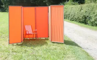 Sichtschutz Garten - mobiler Paravent