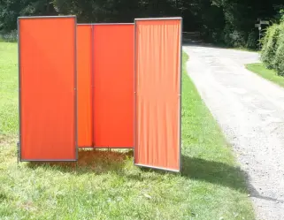 Sichtschutz Garten - mobiler Paravent