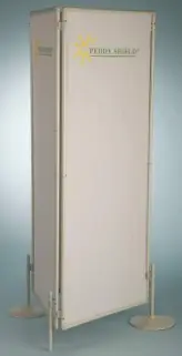 Paravent Außenwerbung mit mobilen Sichtschutzwänden