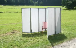 Umkleidekabine Aufstellung im Freien oder in Räumen