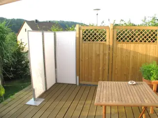 Heizstrahler - Windschutz Paravent