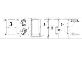 Montageschema Raumteiler Paravent