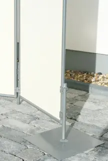 Standrohr für ein freies Ende der Sichtschutzwand