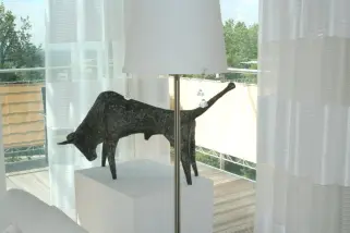 Innenansicht Dachterrasse mit Balkonbespannung 75 x 300 cm