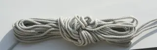 Kordel hell silbergrau zur Befestigung Sichtschutz Balkon
