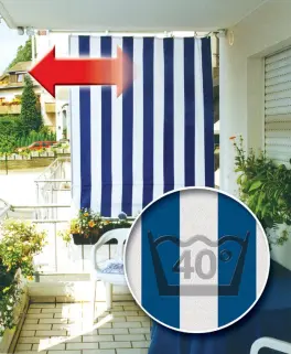 Seitlich verschiebliches Sonnensegel 230 x 140 cm - waschbar bei 40° C