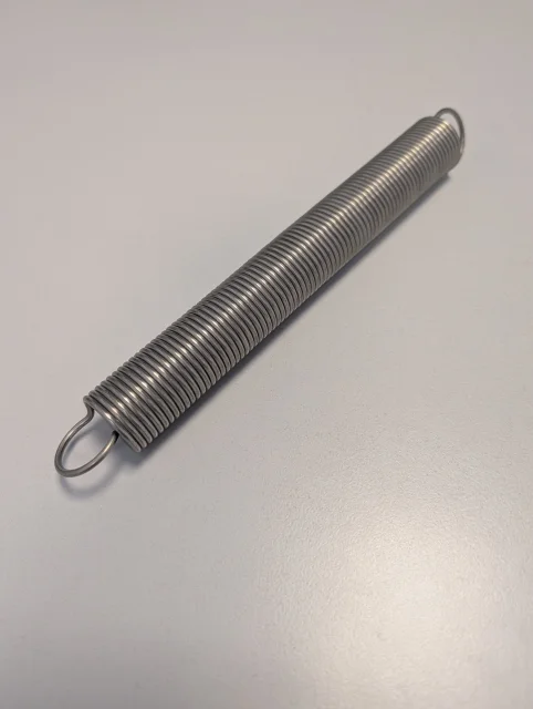 Edelstahl Zugfeder Größe 3 für Sonnensegel Befestigung - Zugfeder besonder lang mit langem Federweg