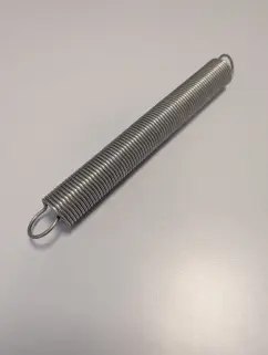 Edelstahl Zugfeder Größe 3 für Sonnensegel Befestigung - Zugfeder besonder lang mit langem Federweg