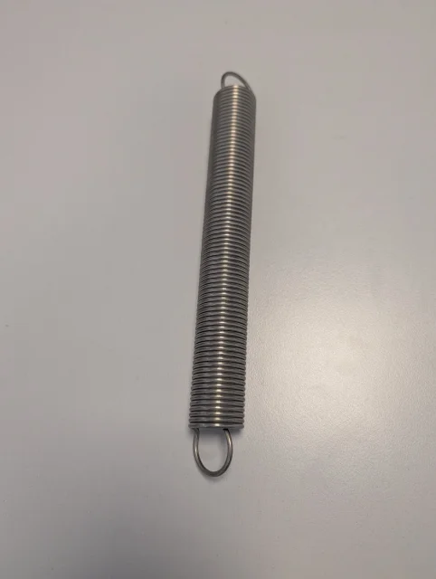 Edelstahl Zugfeder Größe 3 für Sonnensegel Befestigung - Zugfeder besonder lang mit langem Federweg