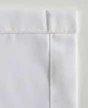 Sonnensegel 270 x 140 cm - Farbe weiß - Inklusive 20 Spezial-Laufhaken