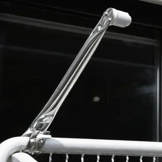 Bausatz Balkon-II  für Balkone mit Handlauf und Decke: Sonnensegel in Seilspanntechnik für Balkon-Sonnenschutz