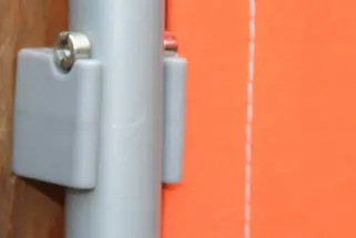 Wand-Clip Paravent - 2x - mit Schrauben und Dübeln - als Standard Zubehör Sichtschutz Paravent