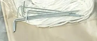 Ersatz-Stabhering 4x Stück - Maße: 5 x 200 mm, Stahl verzinkt verzinkt - Teil der Lieferung Camping-Freizeit-Sonnensegel