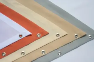 Nähservice Maßanfertigung Sonnensegel - gerade genähter Randsaum